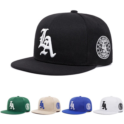 LA Earth Embroidered Snapback Cap