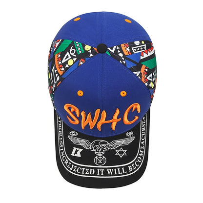 Unisex Korean Letter Embroidery Baseball Cap