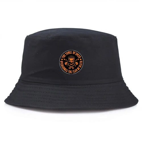 Unisex Skull Print Summer Bucket Hat