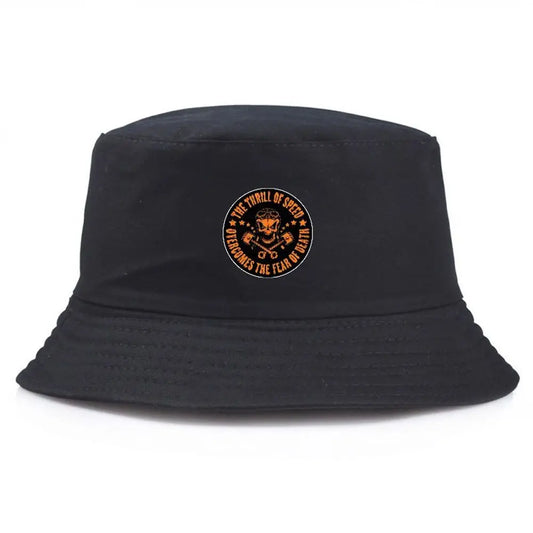 Unisex Skull Print Summer Bucket Hat
