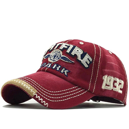 Men Hip Hop Rock Snapback Hat School Jeans Letter Printed