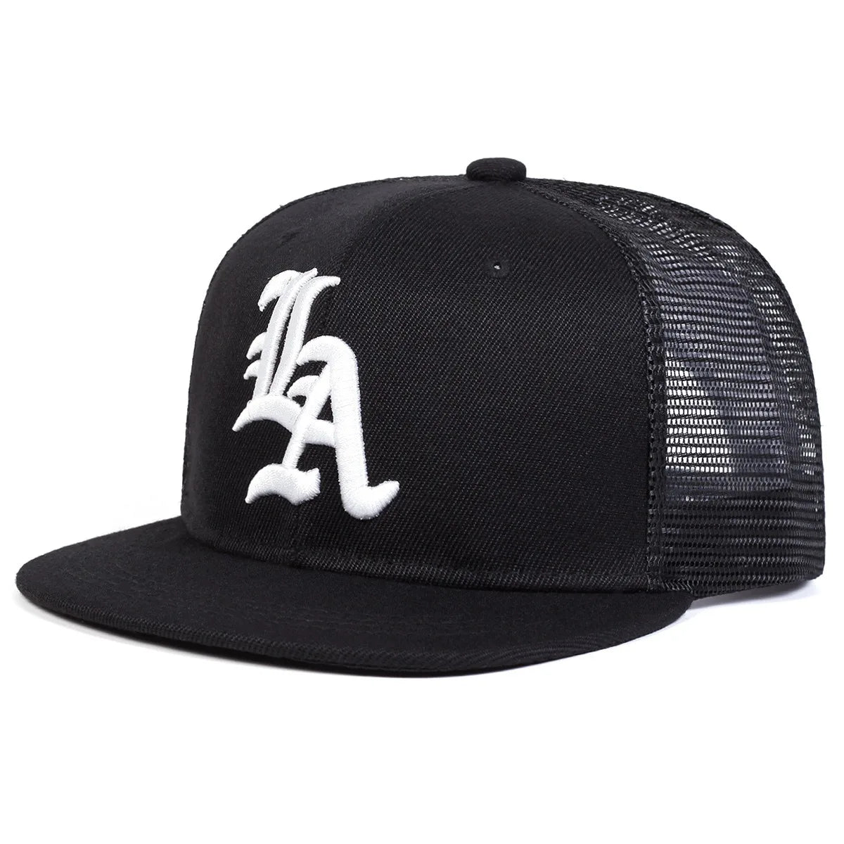 Alphabet Embroidery Snapback Hat Unisex
