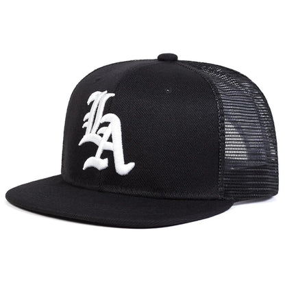 Alphabet Embroidery Snapback Hat Unisex