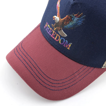 Unisex Eagle Print Mesh Hip Hop Baseball Cap