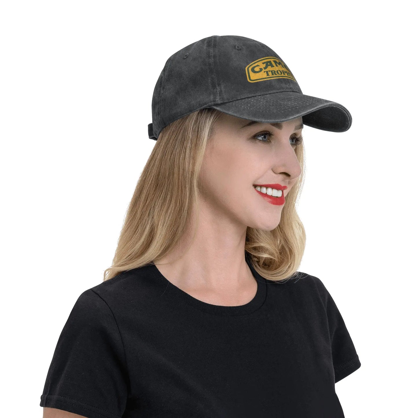 Camel Trophy Distressed Denim Baseball Cap