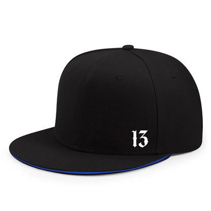 Adjustable Logo Flat Brimmed Hat