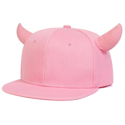 Women's Devil Ox Horn Hat Baseball Cap