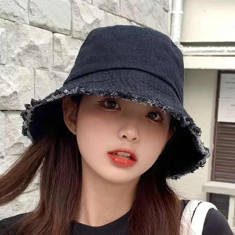 Black Cowboy Fashion Versatile Bucket Hat
