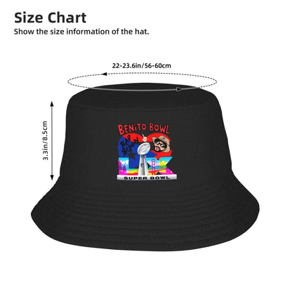 Benito Bowl Bad Rabbit DTMF Breathable Harajuku Bucket Hat