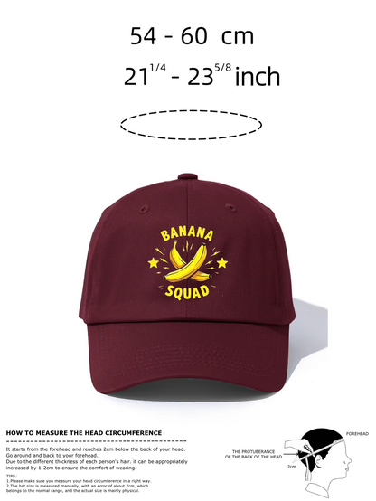 Banana Squad Minimalist Retro Dad Baseball Cap
